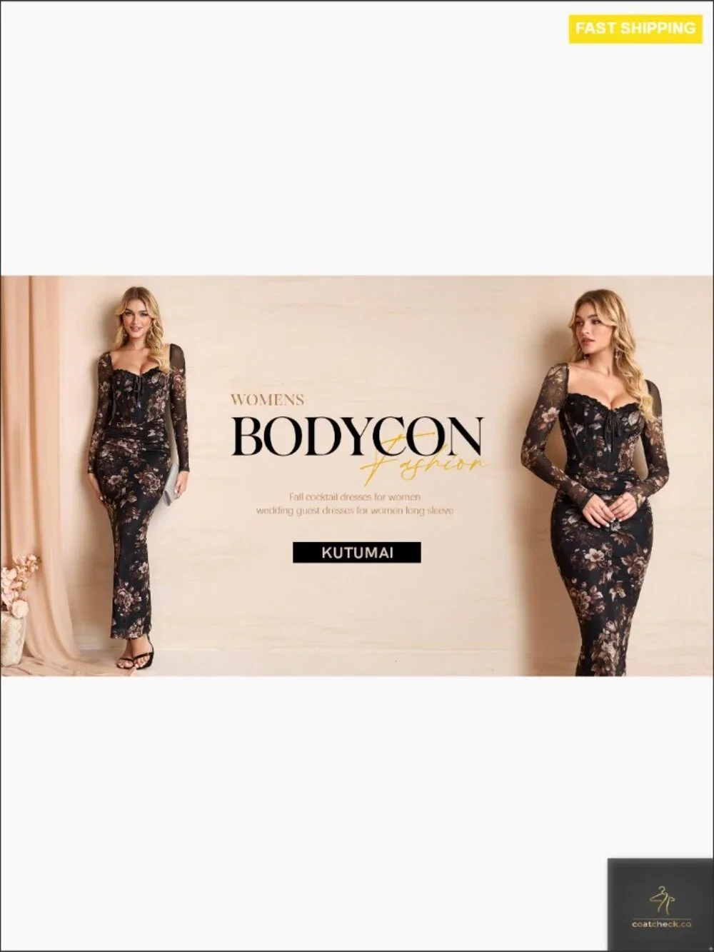 Long Sleeve Corset Bodycon Maxi Dress Formal Wedding Guest Elegant Mesh - Picture 7 of 7